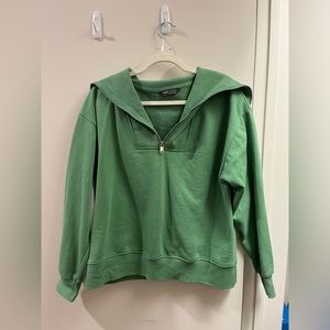 M&S London green sweatshirt